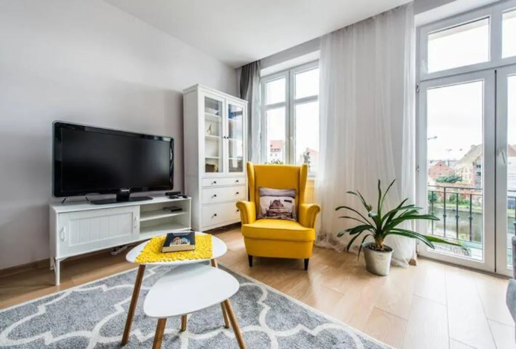 Citystay Kotwicznikow Gdansk Apartament Z Pieknym Widokiem Na Rzeke Motlawe